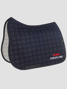 Equiline CUPIDO - Octagon Dressage/Dressyrschabrak with hearts Blue