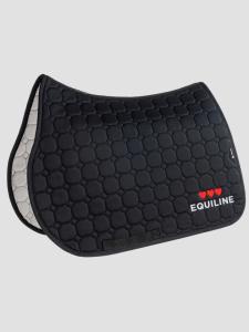 Equiline CUPIDO - Octagon Jumping/Hoppschabrak with hearts Black