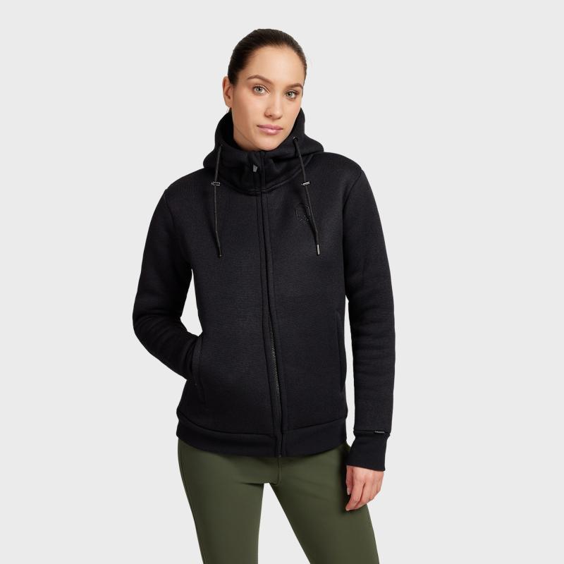 Samshield Fouzia Full Zipper Shearling Sweat-Shirt Black