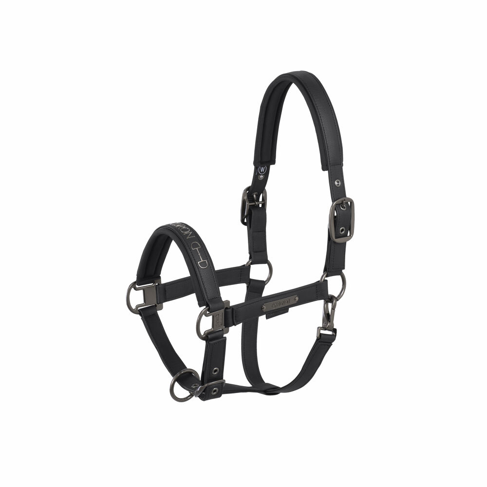 Eskadron Headcollar Faux Leather Platinum 25 - Svart Full