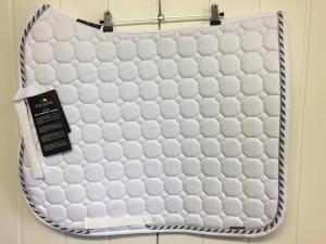 Equiline Octagon Dressyrschabrak Vit/Grå/Silverglitter Snurra