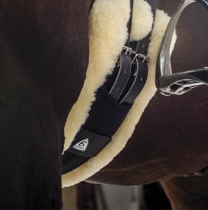 Acavallo Shaped Gel Short Girth Saver Sheepskin