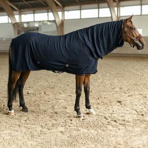Hansbo Sport Fleecetäcke med Hals Hug Marin