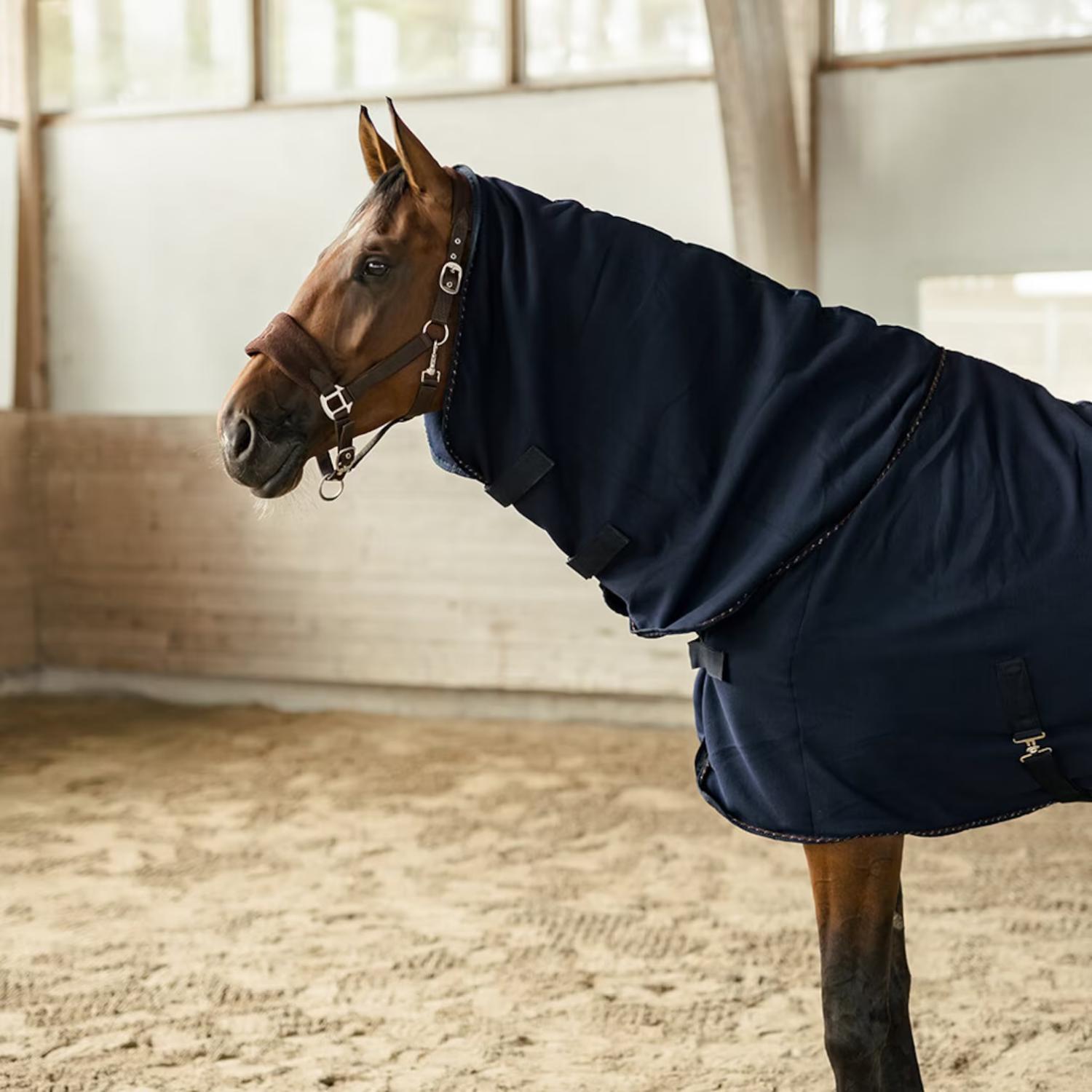 Hansbo Sport Fleecetäcke med Hals Hug Marin