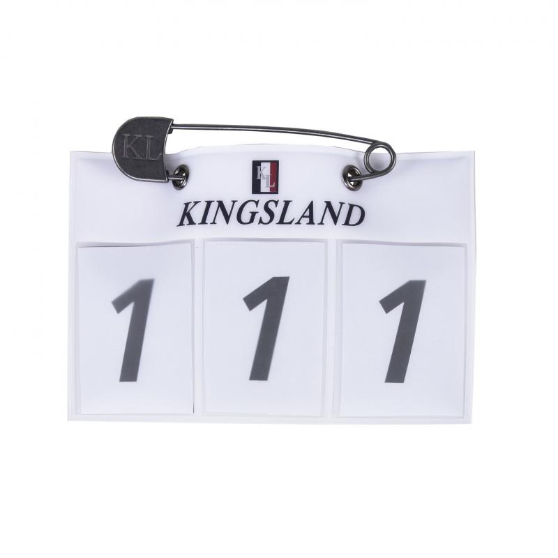 Kingsland nummerlapp 3-siffror Vit