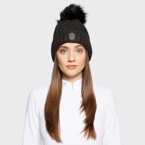 Samshield Nora Crystal Intarsia Beanie/Mössa PomPom Mocha