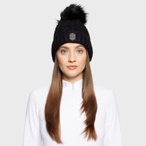 Samshield Nora Crystal Intarsia Beanie/Mössa PomPom Black
