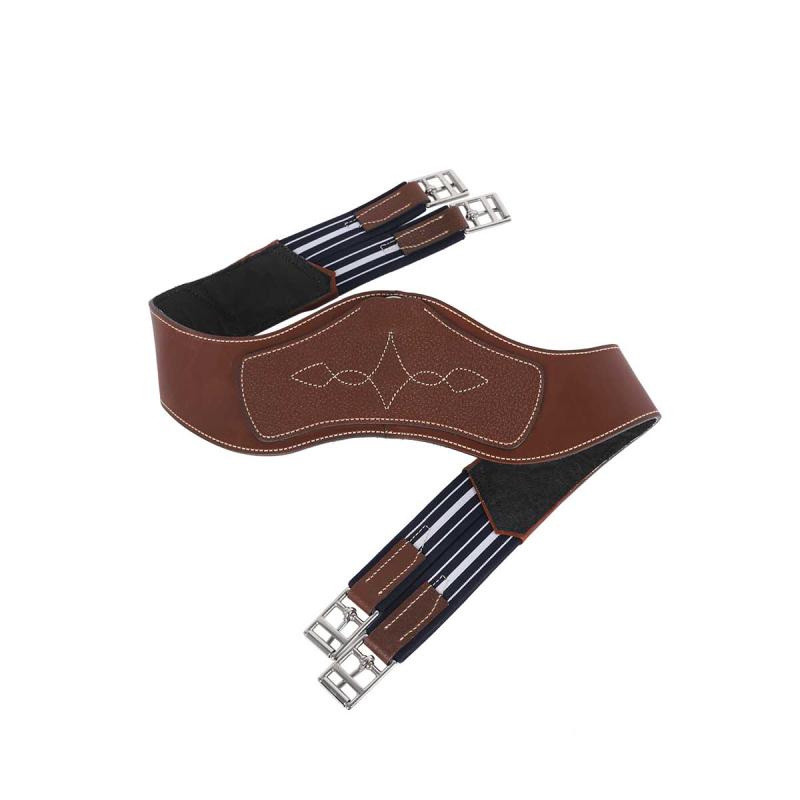 Antares Klassisk sadelgjord med läderdel