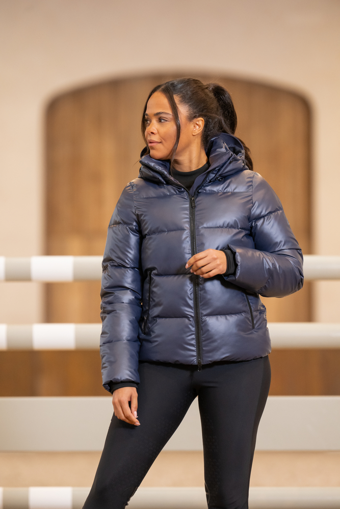 Pikeur Athleisure Quilted Jacket 8023 Graphite Blue