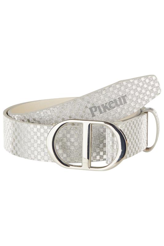 Pikeur Bälte Glossy Vit/Silver