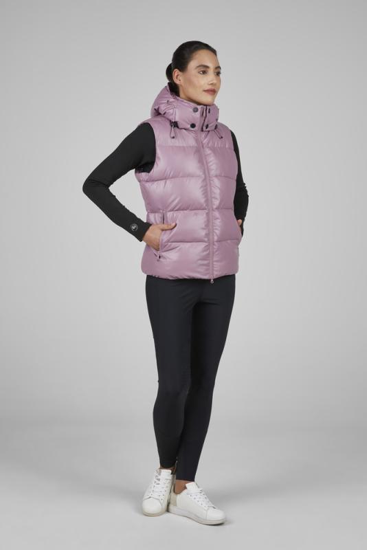 Pikeur Athleisure Quilted Vest 8004 Berry Blush