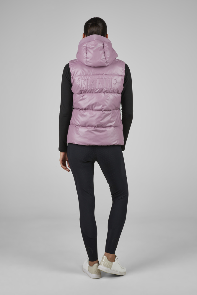 Pikeur Athleisure Quilted Vest 8004 Berry Blush
