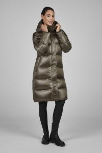 Pikeur Selection Quilted Coat 8025 Slate Brown