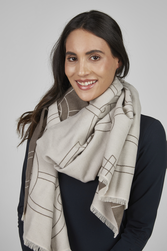 Pikeur Selection Scarf Mönstrad 8858 Pale Grey