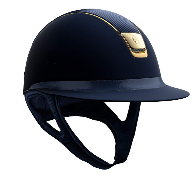 Samshield Miss Shield Shadowmatt Leather Top & Frontal Band + Chrome Gold Trim