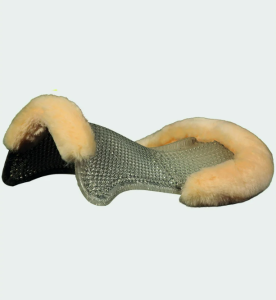 Acavallo Gel Padd med Fårskinn Backriser Transparant & Cream Medium