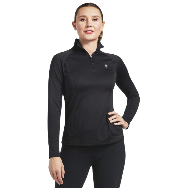 ARIAT Sunstopper 2.0 1/4 Zip Svart