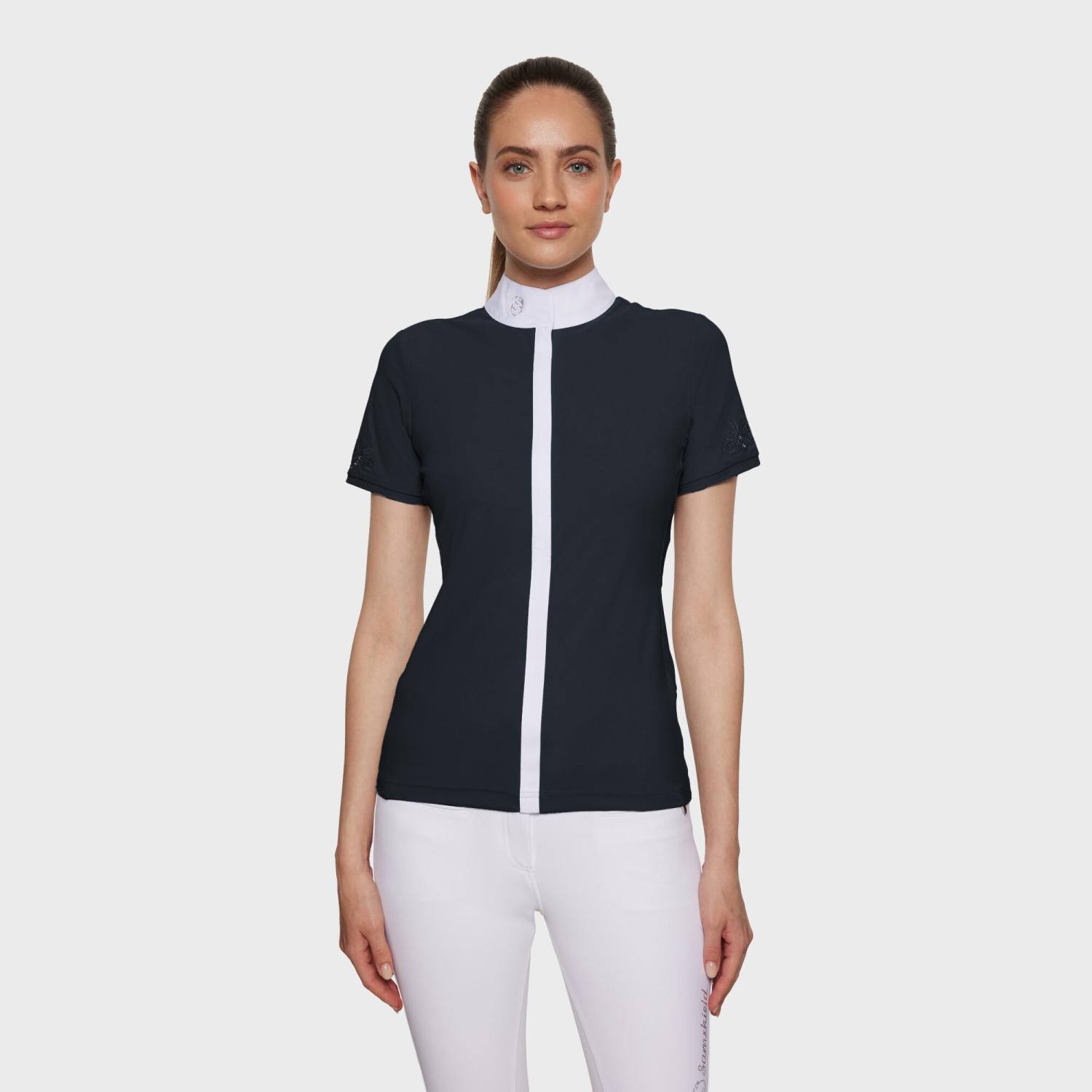 Samshield SS25 Julia Spring Flower Tävlingsskjorta Kortärmad Navy Large