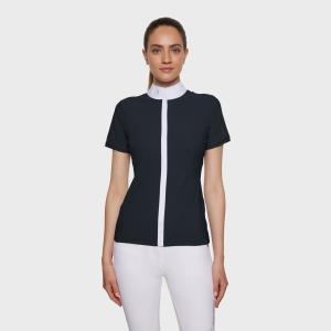 Samshield SS25 Julia Spring Flower Tävlingsskjorta Kortärmad Navy