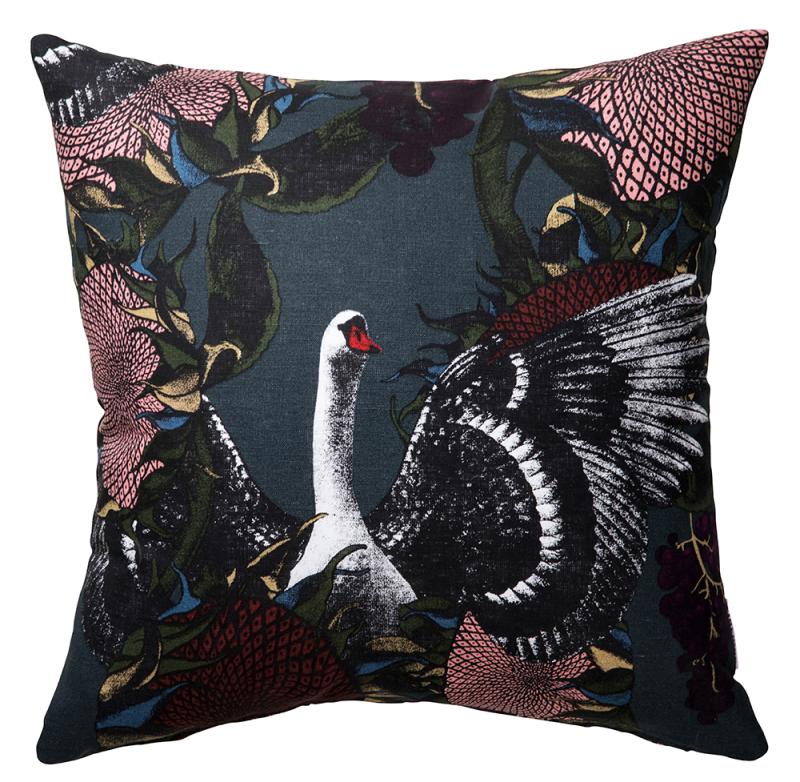 Studio Lisa Bengtsson design high quality pillow pattern swan firebird
