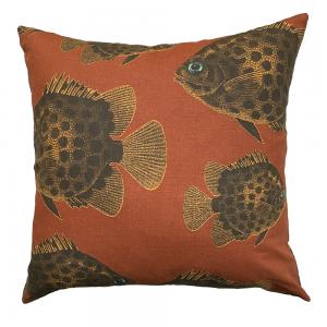 Studio Lisa bengtsson mönstrad design kudde med fiskar