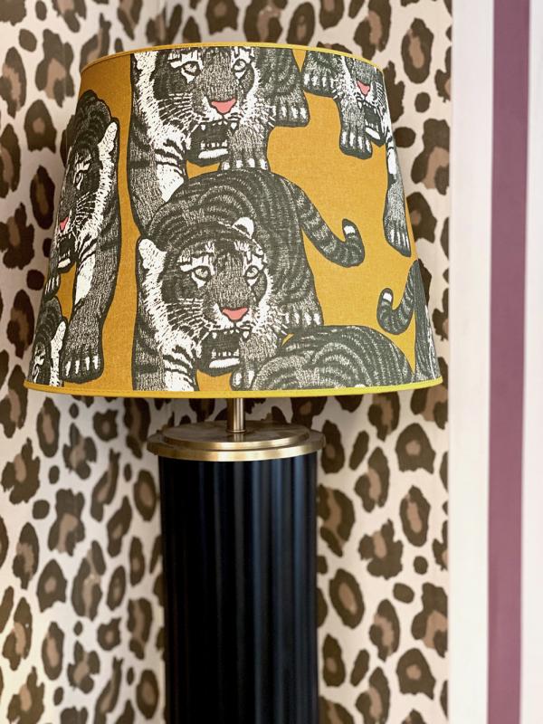Studio Lisa Bengtsson mönstrad tiger lampskärm stor