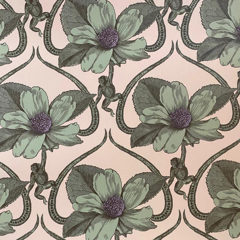wallpaper monkan free sample by studio Lisa Bengtsson pattern design