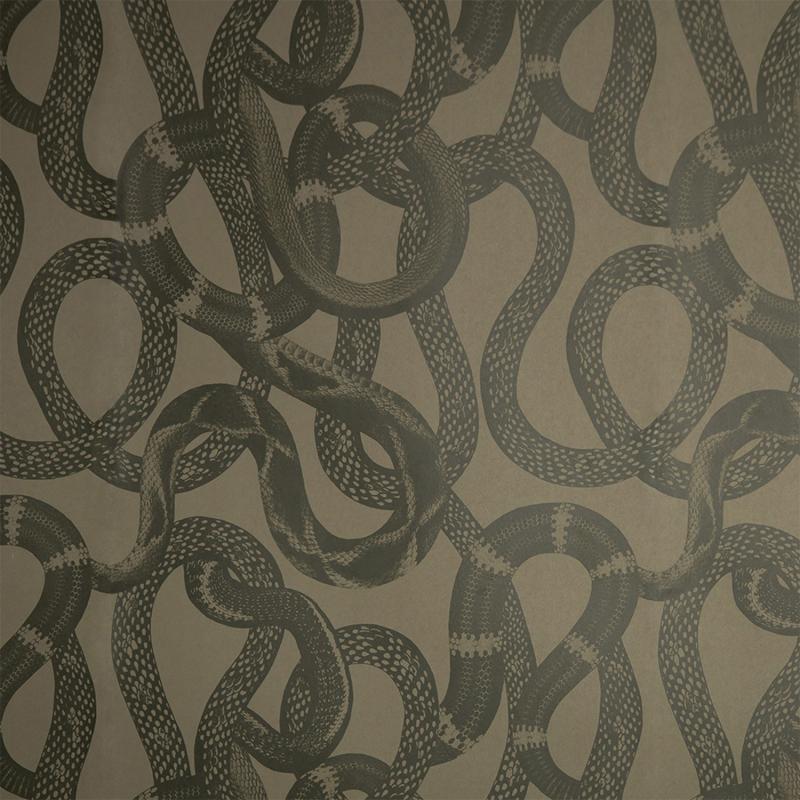 Wallpaper sample Snake Peek green A4