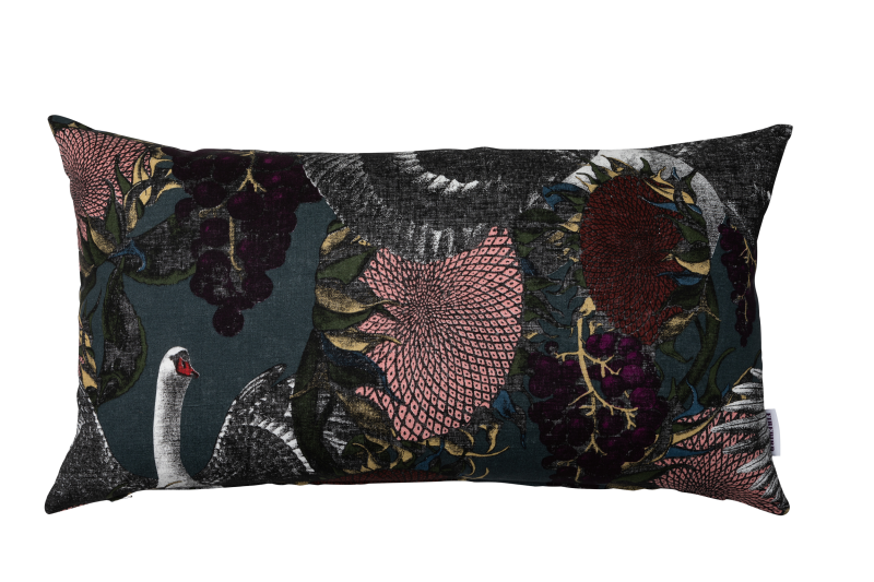 Studio Lisa Bengtsson pattern design pillow firebird swan 50x50