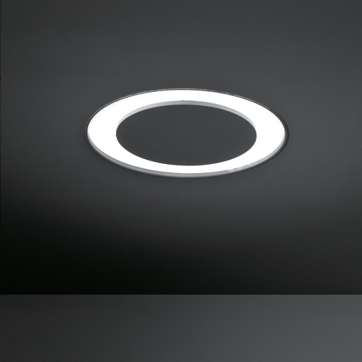 Modular Downut flange 367 TL5C 55W dali/pushdim GI white struc
