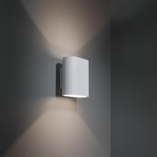 Modular Duell wall IP44 LED 3000K GI white struc - champagne