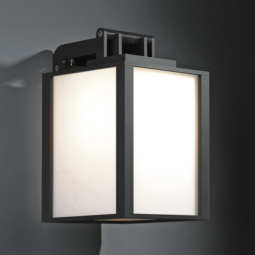 Modular Kabaz wall IP44 E27 black struc