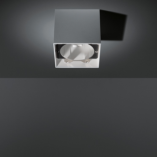 Modular Smart surface box 115 1x LED 1-10V/pushdim GI white struc