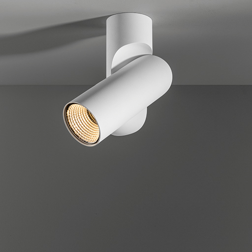 Modular Semih 86 ceiling LED 2700K spot Tre dim GI white struc