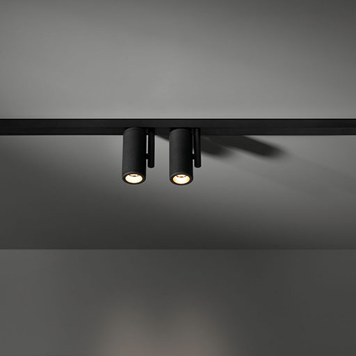 Modular Médard 42 track 48V 2x LED 3000K flood dali GI black struc