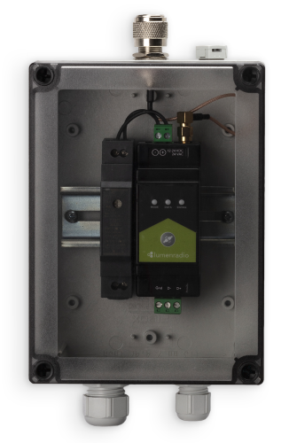 LumenRadio Kapslingskit IP67 DIN rail 6mod