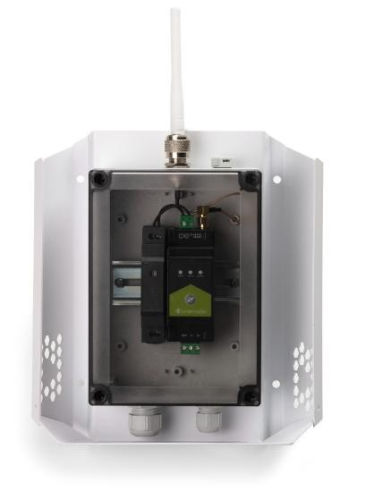 LumenRadio Utomhuskit IP67 DIN rail 6mod + Vandalskydd + Strömförs.