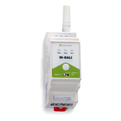 LumenRadio W-DALI DIN rail Trådlös DALI Sändarmodul