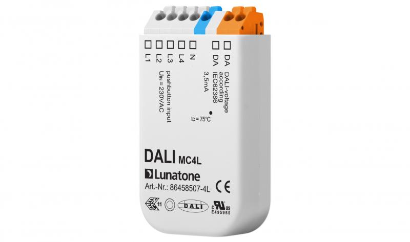 Lunatone DALI MC-4L Tryckknappsgränssn. 230V 4-kan