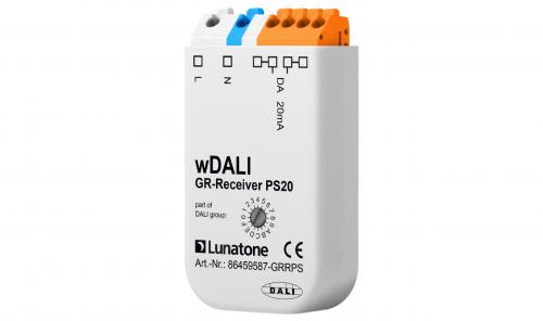 Lunatone wDALI GR Mottagare + PS20  (Grupp+BC)