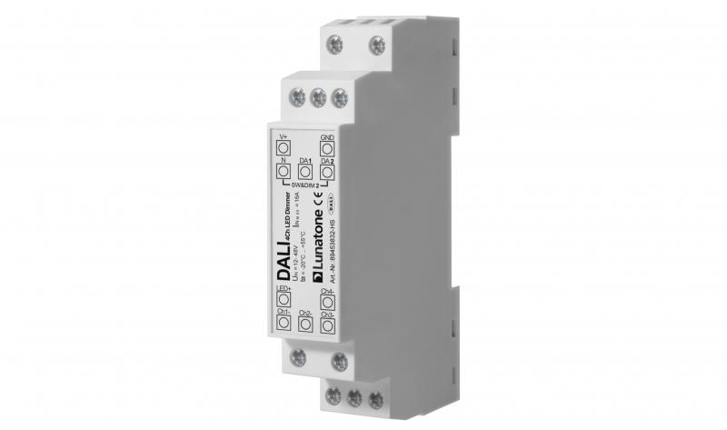 Lunatone DALI 4-k 12-48V LED-Dimmer 16A DIN