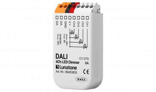 Lunatone DALI 4-k 12-48V LED-Dimmer 8A
