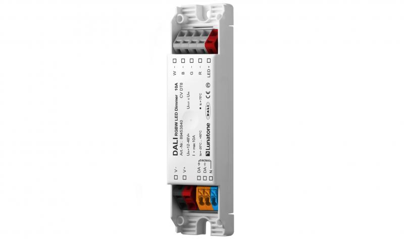 Lunatone DALI DT8 12-48V RGBW LED-Dimmer 10A