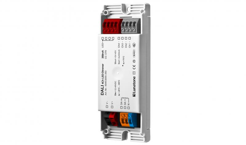 Lunatone DALI 4-k 12-48V CC 350mA (C+) LED-Dimmer