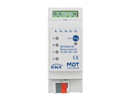 MDT Binäringång 4-kan 24V AC/DC