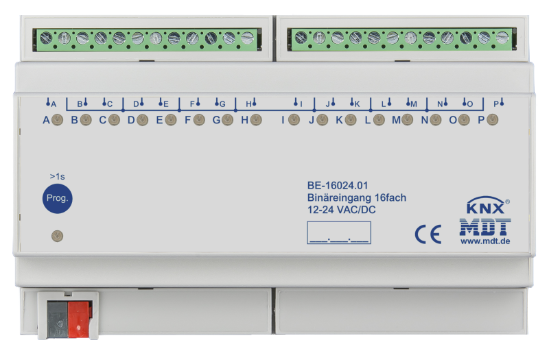 MDT Binäringång 16-kan 24V AC/DC