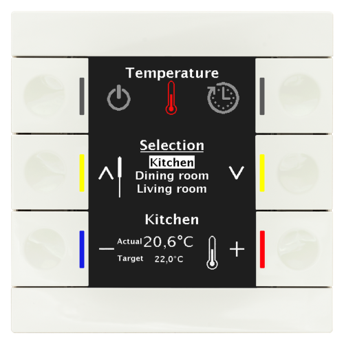 MDT Manöverpanel Smart 86 Vit blank