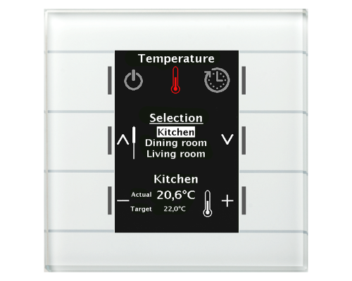 MDT Minikontrollpanel Färgdisplay Vit