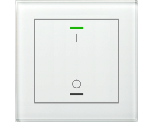 MDT Glass Push Button II Lite 2-kn I/O Vit + temp