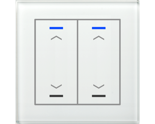 MDT Glass Push Button II Lite 4-kn U/N Vit